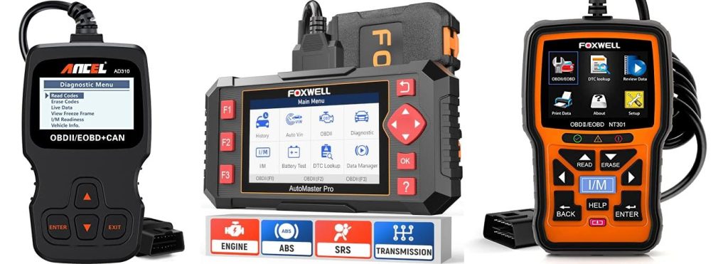 professional car diagnostic tool nearby